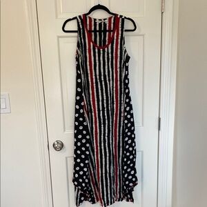 Lyng Brand Artsy Sleeveless Dress Medium